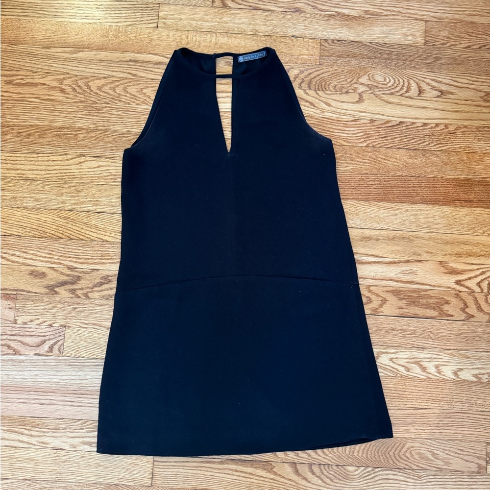 Chic Black Halter Mini Dress